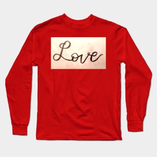 Love Calligraphy Long Sleeve T-Shirt